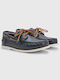 Δερμάτινα Ανδρικά Boat Shoes σε Μπλε Χρώμα