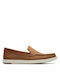 Clarks Leder Herren Mokassins in Tabac Braun Farbe