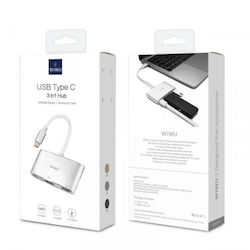 Wiwu Alpha C2H USB-A / USB-C Docking Station με HDMI 4K PD Wiwu Alpha C2H USB-A / USB-C Docking Station με HDMI 4K PD