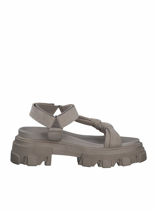 Sandale Casual Damă Anatomici Din Piele Gri
