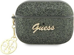 Guess Charm Collection Silicone Case Khaki for Apple AirPods Pro