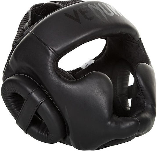 Venum Challenger 2.0 Adult Full Face Boxing Headgear Synthetic Leather Black