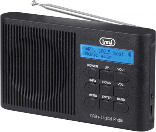 Trevi DAB 7F91 R Επιτραπέζιο Ραδιόφωνο Επαναφορτιζόμενο Μαύρο