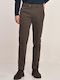 Slim Fit Donini Gray Cotton Monochrome Chinos All Day