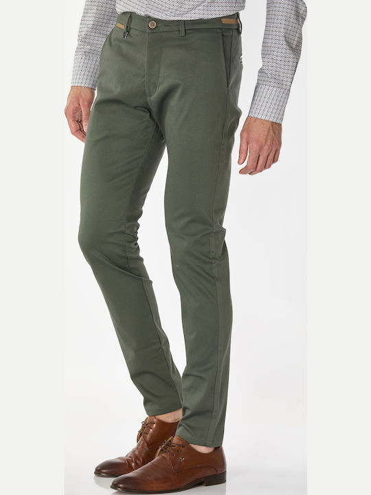 Vittorio Artist Trousers Suit in Slim Fit Green