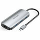 Vention TODHB USB-C Docking Station with HDMI 4K PD and Support for 2 Monitors Gray
