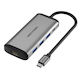 Vention CNBHB USB-C Docking Station with HDMI 4K PD and Support for 2 Monitors Gray
