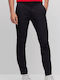 Kaito1_t Trousers Chino Elastic in Slim Fit Black