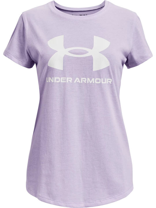 Under Armour Kids' T-shirt Lilac Live Sportstyle