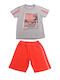 Joyce Kids Set with Shorts Summer 2pcs Gray