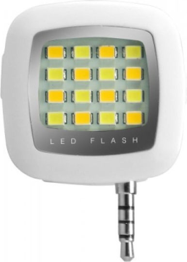 SBS Led Selfie Flash σε Λευκό χρώμα