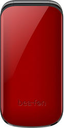 Bea-fon C245 Dual SIM Mobile Phone with Buttons Red