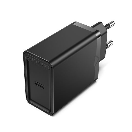 Vention Φορτιστής Χωρίς Καλώδιο με Θύρα USB-C 30W Power Delivery Μαύρος (FAIB0-EU)