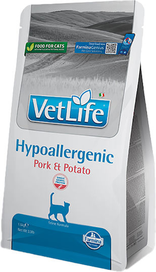 Farmina Vet Life Cat Ξηρά Τροφή Γάτας με Πατάτες / Χοιρινό 1.5kg
