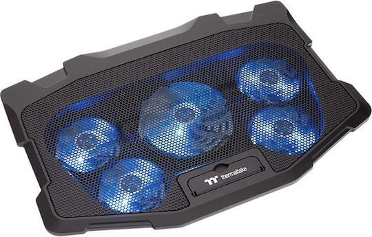 Thermaltake Massive 12 Max Cooling Pad για Laptop έως 17" με 5 Ανεμιστήρες και Φωτισμό