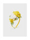 Mayoral Yellow Kids Headband with Flower Flowers