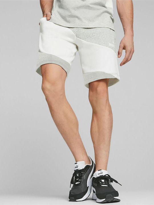 PUMA Power Cat Sportliche Herrenshorts Gray