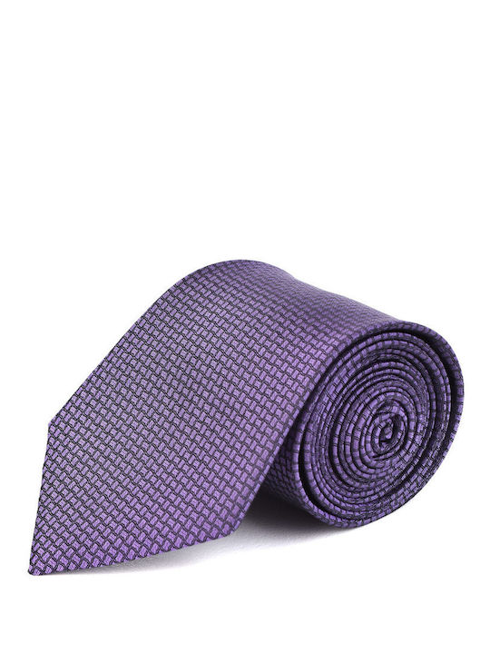Twill γραβάτα με μικροσχέδιο Kaiserhoff Μοβ ΜΙΚΡΟΣΧΕΔΙΟ