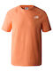 The North Face Men's Short Sleeve T-shirt Orange