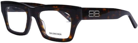 Balenciaga Kunststoff Brillenrahmen Braun Schildpatt BB0240O-002