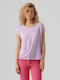 Vero Moda Damen Sport T-Shirt Orchid Bloom