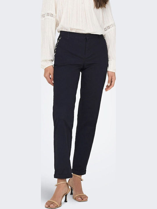 Only Damen Chino Hose Marineblau