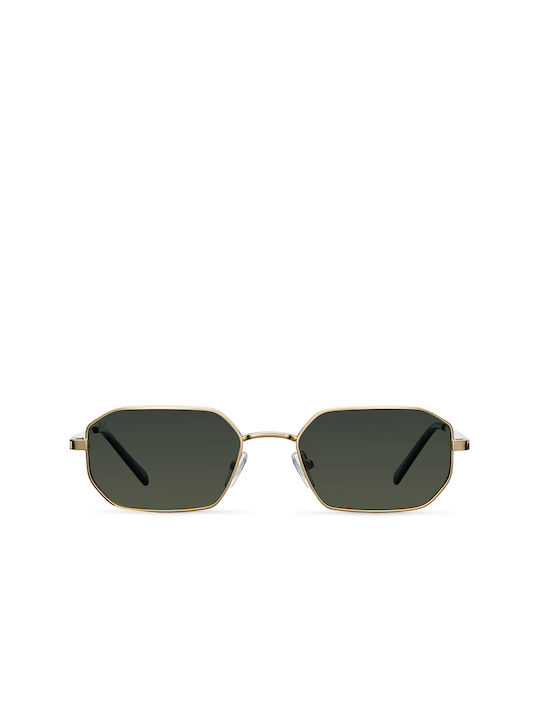 Meller Idir Sunglasses with Gold Olive Metal Frame and Green Polarized Lens I-GOLDOLI