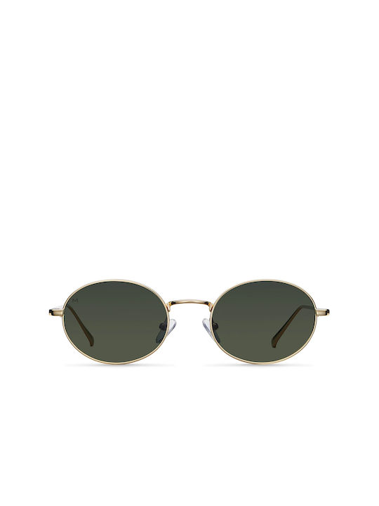 Meller Oni Sonnenbrillen mit Gold Rahmen und Grün Polarisiert Linse ONI-GOLDOLI
