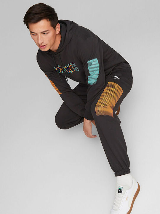 Pantaloni de trening cu Elastic Negru