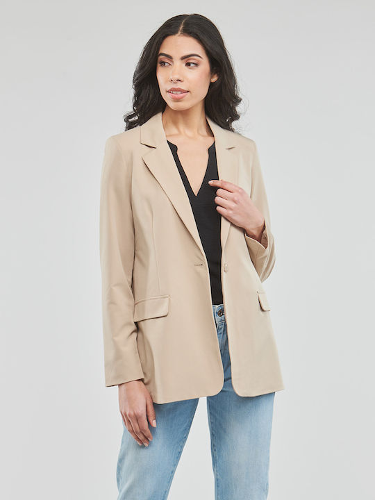 Vero Moda Γυναικείο Σακάκι Μπεζ