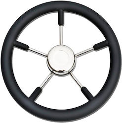 Savoretti Armando 5 Ακτινες Πολυουρεθανη Φ35 Cm Μαυρο Inox Πολυουρεθάνη Μαύρο Φ35 cm