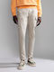 Yasuni Men's Cargo Elastic Trousers Regular Fit Cream NP0A4H1G-N90