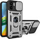 Bodycell Armor Slide Back Cover Πλαστικό Ασημί ...
