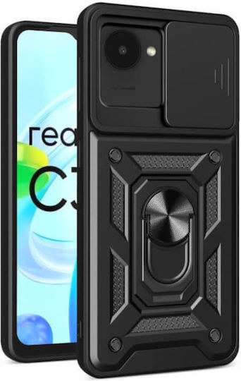 Bodycell Armor Slide Back Cover Πλαστικό Μαύρο (Realme C30)