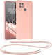 KWmobile Back Cover Σιλικόνης με Λουράκι Mother Of Pearl (Poco C40)