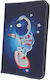Cosmonaut Flip Cover Piele artificială Albastru marin (Universal 7-8" - Universal 7-8") GSM167484