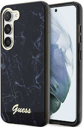 Guess Plastic Back Cover Marble Black (Galaxy S23+)