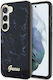 Guess Plastic Back Cover Marble Black (Galaxy S23)