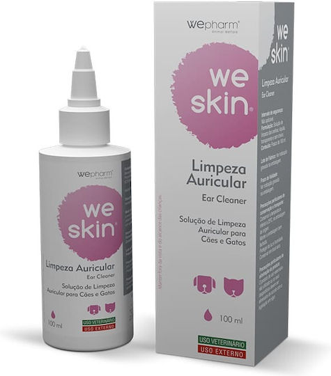 Wepharm WeSkin Flüssigkeit Für Hunde Ohrenreinigung Mit Aloe 100ml