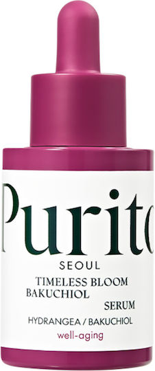 Purito Bakuchiol Timeless Bloom Αντιγηραντικό Serum Προσώπου με Bakuchiol & Πεπτίδια 30ml