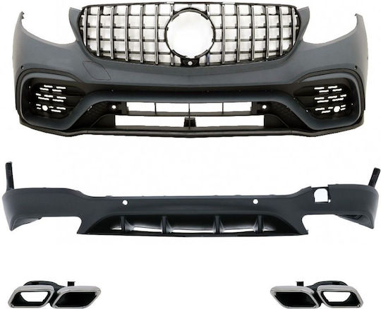 Body Kit Car Amg Pack Compatible with Mercedes-Benz GLC SUV X253 2015-2019