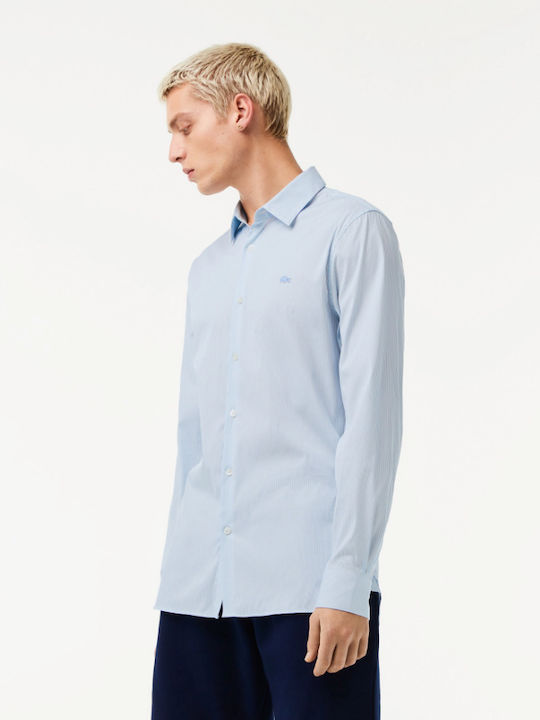 Long-sleeved Shirt Checked Light Blue