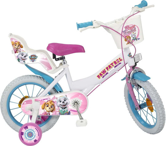 Toimsa Paw Patrol 14" Kinder Fahrrad Stadt Weiß