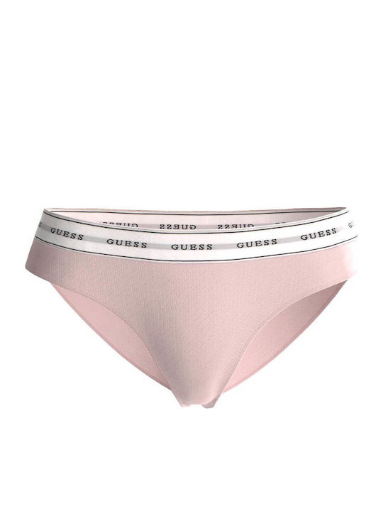 Guess Carrie Βαμβακερό Γυναικείο Slip Ροζ