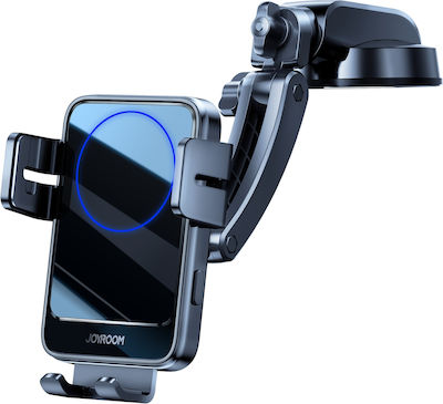 Joyroom Car Mount for Phone with Adjustable Hooks and Wireless Charging Black