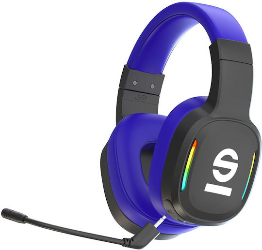 Sparco Race Безжичен Надушници Геймърски слушалки с връзка Bluetooth Син