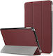 Techsuit Foldpro Flip Cover Synthetic Leather Burgundy (iPad 2019/2020/2021 10.2'') KF238170