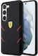 Ferrari Hot Stamp Lines Back Cover Πλαστικό / Σιλικόνης Μαύρο (Galaxy S23+)