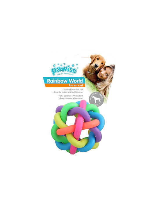 Pawise Rainbow World Топка Играчка За Кучета От Каучук Small 6см