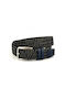 KRICKET Leather Knitted Belt 3903.12 BLUE